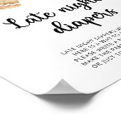 Gingerbread man \ Late nacht luiers spel Poster (Hoek)