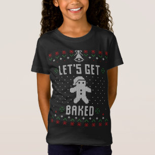 Gingerbread Man Lelijke Kersttrui Grappig Laten we T-shirt