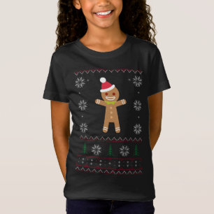 Gingerbread Man Lelijke trui Kerstmis T-shirt