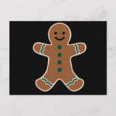 Gingerbread Man Lichaam Kostuum voor Kerstmis Feestdagenkaart (Voorkant)