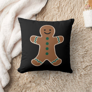 Gingerbread Man Lichaam Kostuum voor Kerstmis Kussen