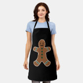 Gingerbread Man Lichaam Kostuum voor Kerstmis Schort (Gedragen)