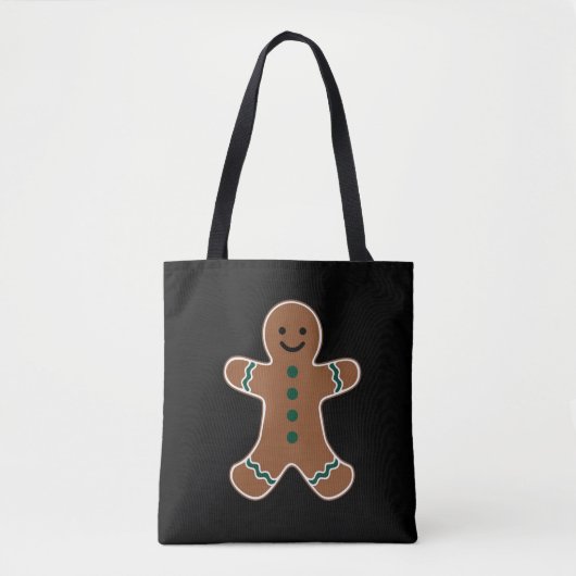 Gingerbread Man Lichaam Kostuum voor Kerstmis Tote Bag (Voorkant)