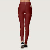 Gingerbread man liefde leggings (Achterkant)