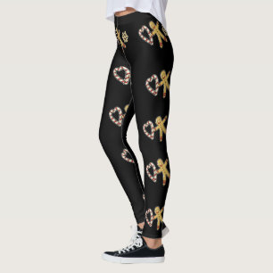 Gingerbread man liefde leggings