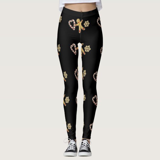 Gingerbread man liefde leggings (Voorkant)