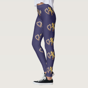 Gingerbread man liefde leggings