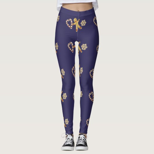 Gingerbread man liefde leggings (Voorkant)