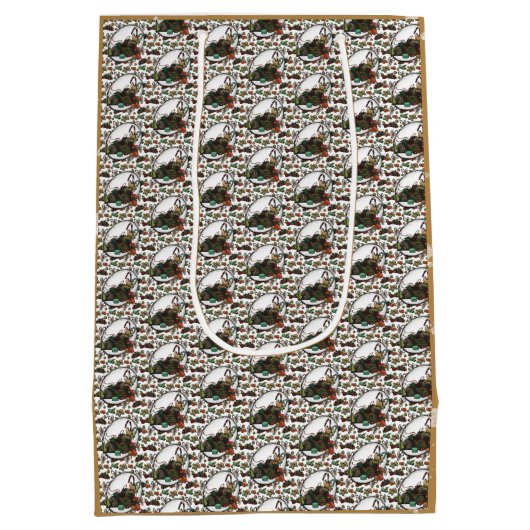 Gingerbread Man Medium Cadeauzakje (Achterkant)