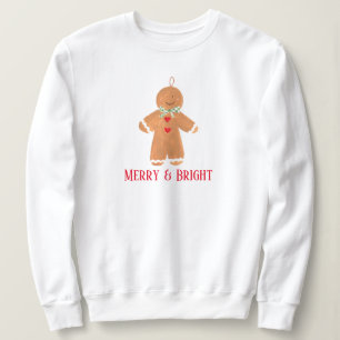 Gingerbread man Merry Bright Christmas grappig Sch Trui