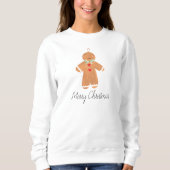 Gingerbread man Merry Christmas Modern grappig Sch Trui (Voorkant)