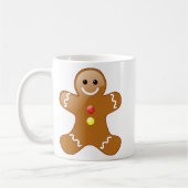 Gingerbread Man met Snoep Buttonnen Koffiemok (Links)