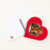 Gingerbread man met snoepjes notitieboek (Binnen)