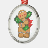 Gingerbread Man  Metalen Ornament (Links)