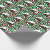 Gingerbread Man- Mint Cadeaupapier (Hoek)