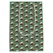 Gingerbread Man- Mint Medium Cadeauzakje (Achterkant)