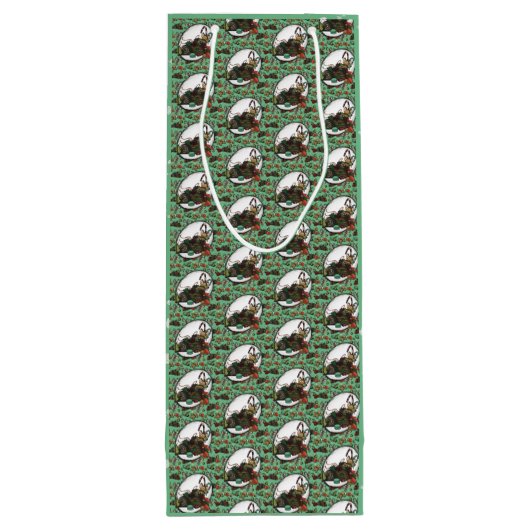 Gingerbread Man- Mint Wijn Cadeautas (Achterkant)