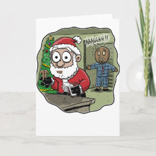 Gingerbread Man Nachtmerrie Kaart