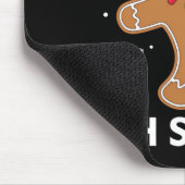 Gingerbread Man Oh Snap Christmas Funny Cookie  Muismat (Hoek)