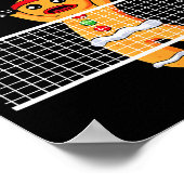 Gingerbread Man Oh Snap Christmas Volleyball Playe Poster (Hoek)
