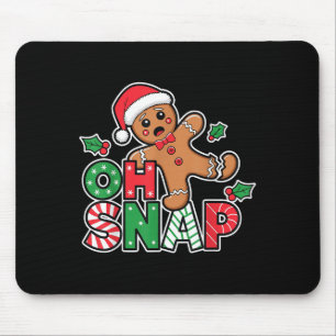 Gingerbread Man Oh Snap Kerst Morsige Koek Bak Muismat