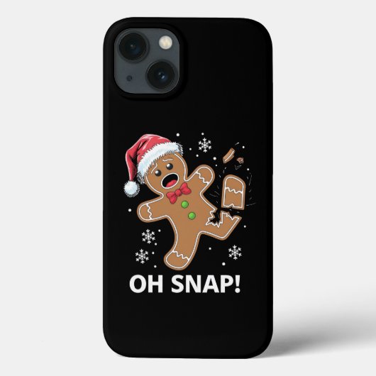 Gingerbread Man Oh Snap Kerstmis Grappig Cookie Case-Mate iPhone Case (Achterkant)