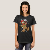 Gingerbread Man Oh Snap Kerstmis T-shirt (Voorkant volledig)
