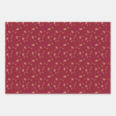 Gingerbread Man op rood, blauw en groen Inpakpapier Vel (Voorkant 2)