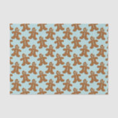 Gingerbread Man Patroon Christmas Tissue Paper Tissuepapier (Voorkant)