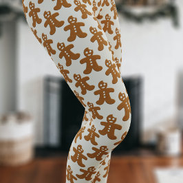 Gingerbread Man Patroon Kerstvakantie Leggings