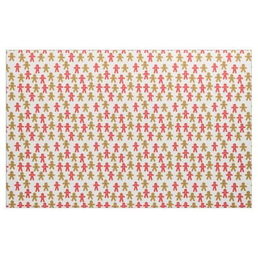 Gingerbread Man Patroon Stof (Yard (91,4 cm))