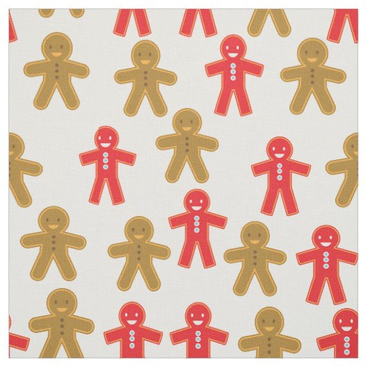 Gingerbread Man Patroon Stof (Swatch)