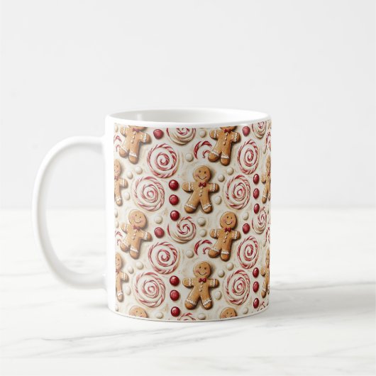 Gingerbread Man Pepermunt Cookies Koffiemok (Links)