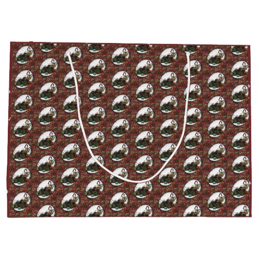 Gingerbread Man- Peppermint Groot Cadeauzakje (Achterkant)