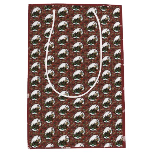 Gingerbread Man- Peppermint Medium Cadeauzakje (Voorkant)