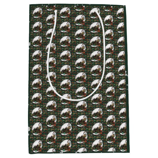 Gingerbread Man: Pine Medium Cadeauzakje (Voorkant)