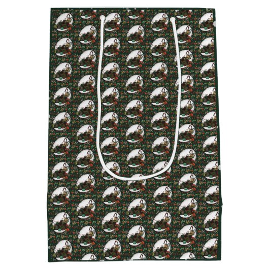 Gingerbread Man: Pine Medium Cadeauzakje (Achterkant)