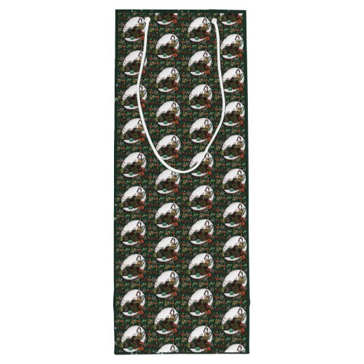 Gingerbread Man: Pine Wijn Cadeautas (Achterkant)