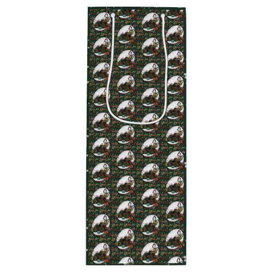 Gingerbread Man: Pine Wijn Cadeautas (Voorkant)