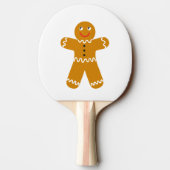 Gingerbread Man Ping Pong Paddle Tafeltennisbatje (Achterkant)