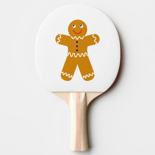 Gingerbread Man Ping Pong Paddle Tafeltennisbatje (Achterkant)