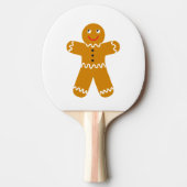 Gingerbread Man Ping Pong Paddle Tafeltennisbatje (Voorkant)