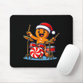 Gingerbread Man Playing Drums  Muismat (Met muis)