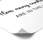 Gingerbread man - raad hoeveel snoepjes poster (Hoek)