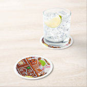 GINGERBREAD MAN Rond Papier Onderzetters (Insitu)