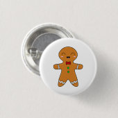 Gingerbread Man Ronde Button 3,2 Cm (Voorkant /achterkant)
