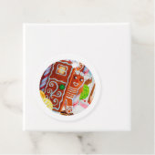 GINGERBREAD MAN Ronde Gift Labels (In situ)