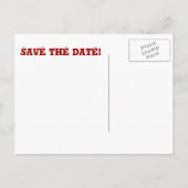 Gingerbread Man Save the Date Briefkaart (aanpasse (Achterkant)