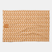 Gingerbread Man Scandinavisch Mongogram Leuke Vaka Theedoek (Horizontaal)