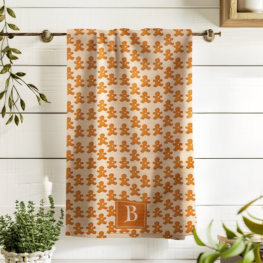 Gingerbread Man Scandinavisch Mongogram Leuke Vaka Theedoek